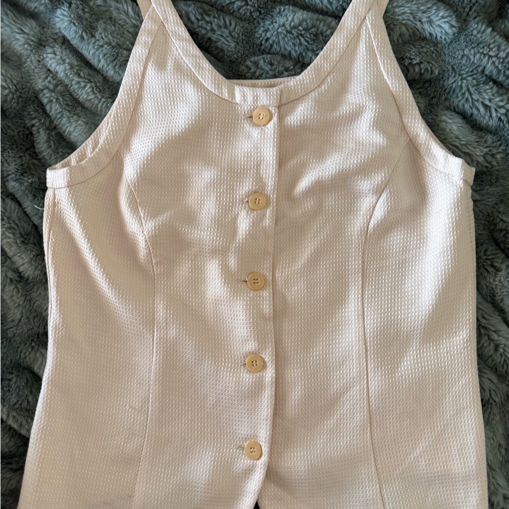 Giorgio Armani Cream Button-Down Blouse